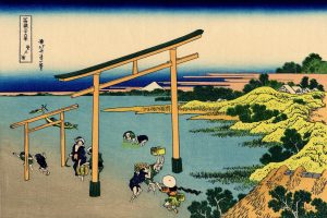 神社で塩もらう風習の歴史的背景|神社仏閣の昔の絵