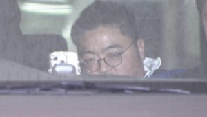 Kensuke Nakamoto's facial expression when he was referred to prosecutors